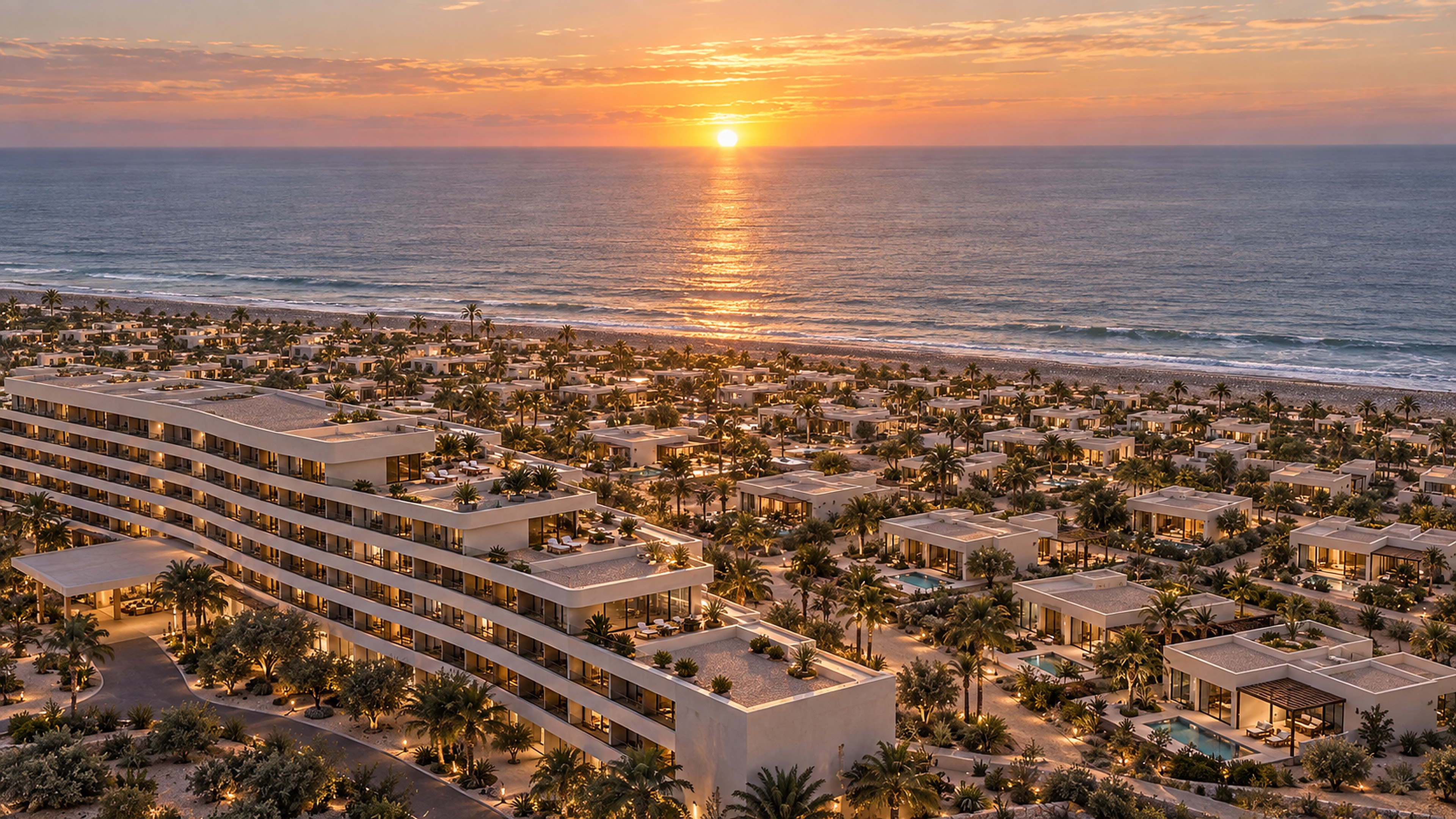 Artist's impression of the planned resort above the Pacific coast at Bahía del Rosario